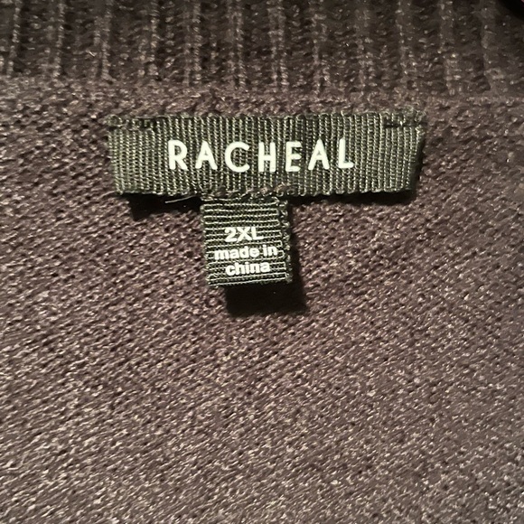 𝅺gorgeous multicolor sequin arm black sweater Designer inspired. XXL holiday - Picture 6 of 7